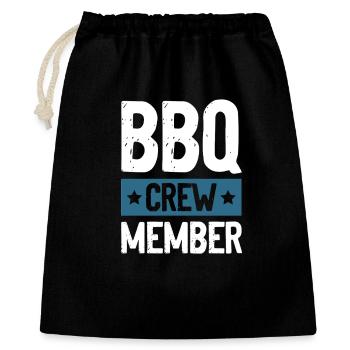 Équipe de barbecue - Sac cadeau 40 x 50 cm - noir - Devant
