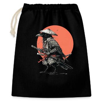 Raven-Samurai-Rüstung - Geschenkbeutel aus Baumwolle (40 x 50 cm) - Schwarz - Vorne
