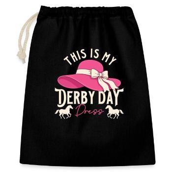 Voici mon humour de courses hippiques de course de robes Dress Derby - Sac cadeau 40 x 50 cm - noir - Devant