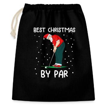 Golfing Santa by Par - Gift Bag 40 x 50 cm - black - Front