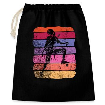 Boulderer Boulder Bouldern - Geschenkbeutel aus Baumwolle (40 x 50 cm) - Schwarz - Vorne