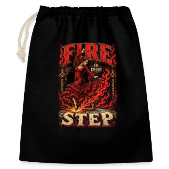 Flamenco Fire In Every Step - Gift Bag 40 x 50 cm - black - Front