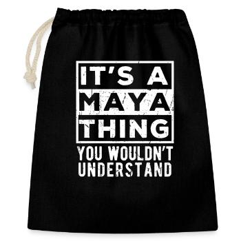 C’est une chose des Mayas que tu ne comprendrais pas - Sac cadeau 40 x 50 cm - noir - Devant