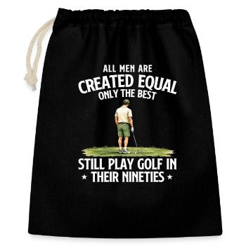 Best Men Golf In Their Nineties Humor - Gift Bag 40 x 50 cm - black - Front