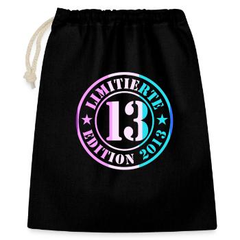 13th Birthday Boy - Gift Bag 40 x 50 cm - black - Front
