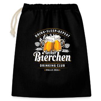 Malle 2026 - Delicious Beer Drinking Club - Gift Bag 40 x 50 cm - black - Front