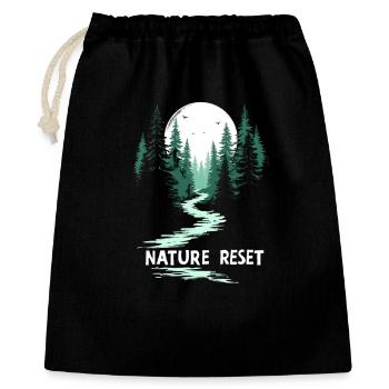 Wander Slowly Slow Hiking Forest - Gift Bag 40 x 50 cm - black - Front