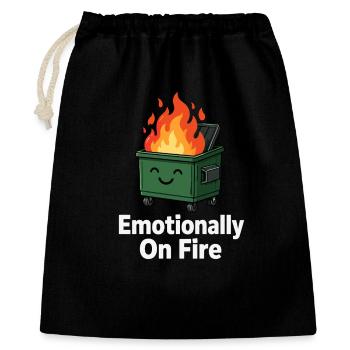 Emotional On Fire Funnier - Gift Bag 40 x 50 cm - black - Front