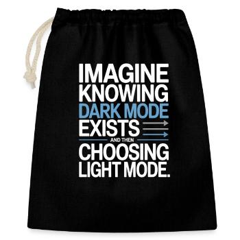 Le mode sombre existe Programmeur IT Nerd Coder Office - Sac cadeau 40 x 50 cm - noir - Devant