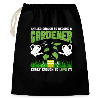 Skilled Crazy Gardener - Gift Bag 40 x 50 cm - black - Front