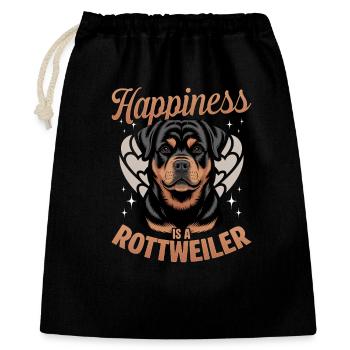 Rottweiler Rottweiler Rottie Race de chien - Sac cadeau 40 x 50 cm - noir - Devant