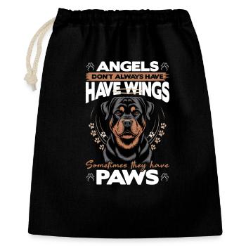 Rottweiler Rottweiler Rottie Race de chien - Sac cadeau 40 x 50 cm - noir - Devant