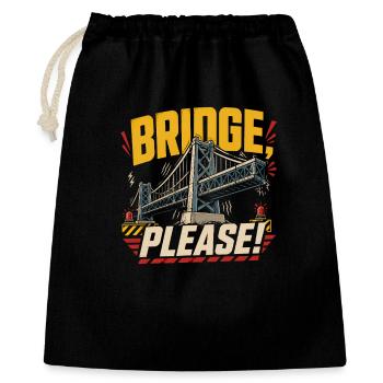 Bridge Engineer Civil Engineering - Gift Bag 40 x 50 cm - black - Front