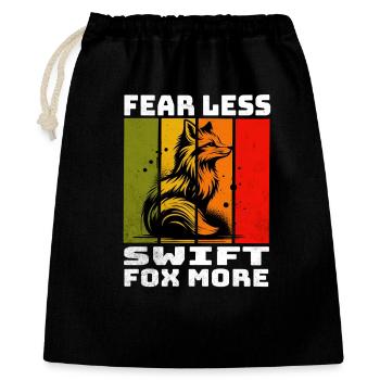 Renard Rapide Swiftfuchs - Sac cadeau 40 x 50 cm - noir - Devant