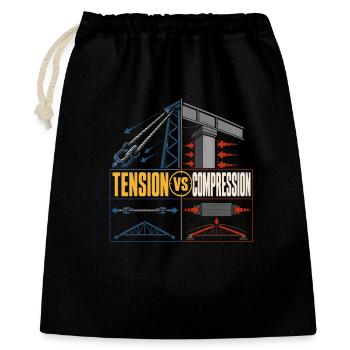 Bridge Engineer Civil Engineering - Gift Bag 40 x 50 cm - black - Front