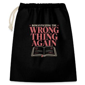 Poetcore Poète Poésie Dark Academia Gift - Sac cadeau 40 x 50 cm - noir - Devant