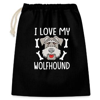 Irish wolfhound - Gift Bag 40 x 50 cm - black - Front