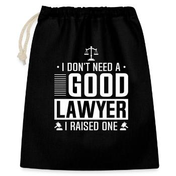 Not needed a good lawyer - Gift Bag 40 x 50 cm - black - Front