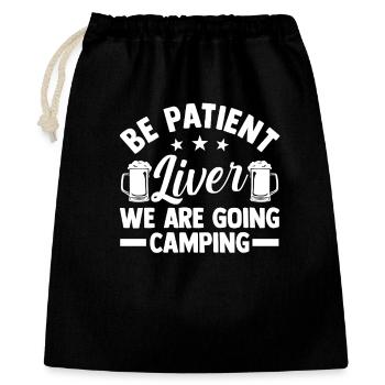 Camping Bonfire Camp Life Forest Camper - Gift Bag 40 x 50 cm - black - Front