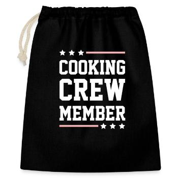 Équipe de cuisine - Sac cadeau 40 x 50 cm - noir - Devant