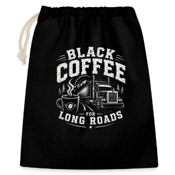 Truck transport driver everyday life - Gift Bag 40 x 50 cm - black - Front