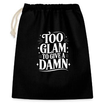 Too Glam To Give a Damn - Gift Bag 40 x 50 cm - black - Front