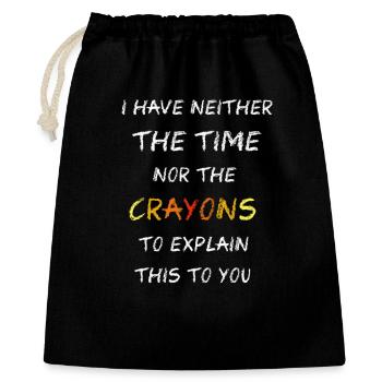Not the Crayons - Gift Bag 40 x 50 cm - black - Front