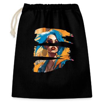 girl girlie wild punk freestyle love peace style - Gift Bag 40 x 50 cm - black - Front