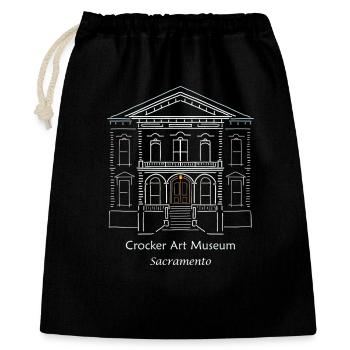 Sacramento, Californie, Musée d’art du dessin - Sac cadeau 40 x 50 cm - noir - Devant