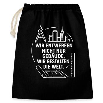 Architecture et design - Sac cadeau 40 x 50 cm - noir - Devant