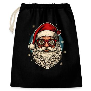 Drôles de fléchettes Père Noël Cadeau de chemise - Sac cadeau 40 x 50 cm - noir - Devant