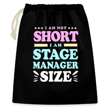 Theater Stage Manager Bühne - Geschenkbeutel aus Baumwolle (40 x 50 cm) - Schwarz - Vorne