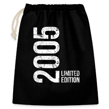21st Birthday 2005 – Funny Vintage - Gift Bag 40 x 50 cm - black - Front