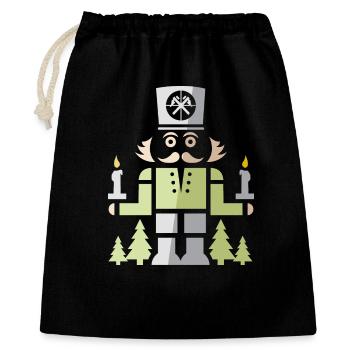 Mineur de Casse-Noisette – Symbole artistique des Monts Métallifères - Sac cadeau 40 x 50 cm - noir - Devant