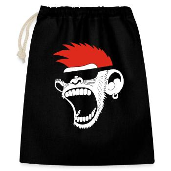 Monkeying - Gift Bag 40 x 50 cm - black - Front