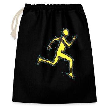 Electric Runner - Gift Bag 40 x 50 cm - black - Front