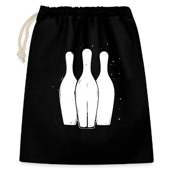 Bowling Pins - Gift Bag 40 x 50 cm - black - Front