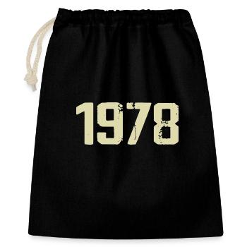 Jubilé 1978 - Sac cadeau 40 x 50 cm - noir - Devant