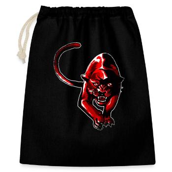 Red panther - Gift Bag 40 x 50 cm - black - Front