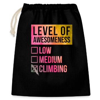 Climbing - Gift Bag 40 x 50 cm - black - Front