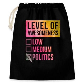Politics - Gift Bag 40 x 50 cm - black - Front