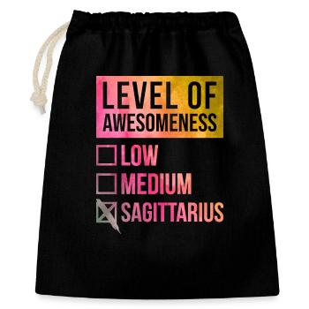 Sagittarius - Gift Bag 40 x 50 cm - black - Front
