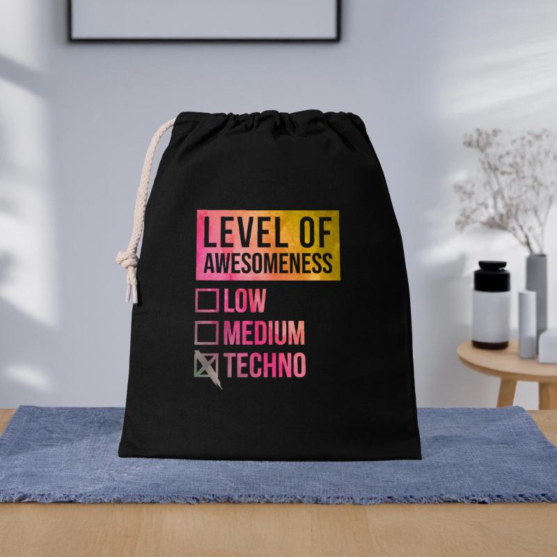 Techno Geschenkbeutel aus Baumwolle (40 x 50 cm)