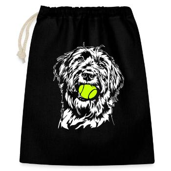 Briard Ball Balljunkie Dogs Wilsigns - Gift Bag 40 x 50 cm - black - Front