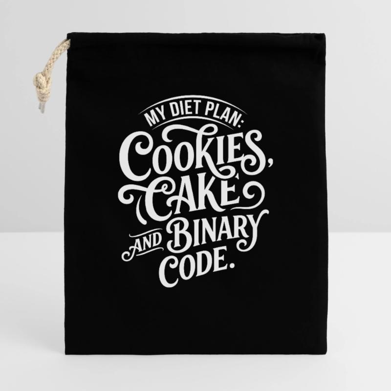 Conception du code binaire de Cookies Cake Sac cadeau 40 x 50 cm