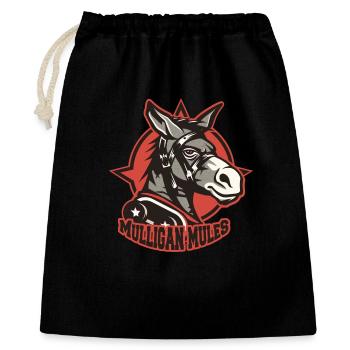 Mulligan Mules Mascot Logo - Gift Bag 40 x 50 cm - black - Front