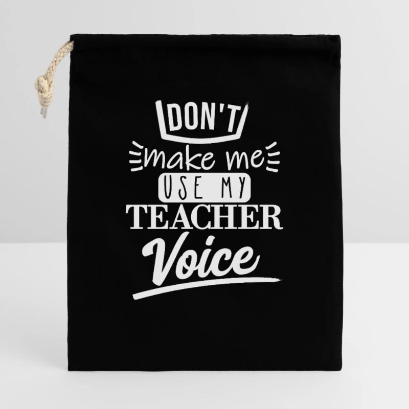 Don't Make Me Use It (white) Gift Bag 40 x 50 cm