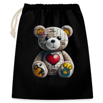 Orso orsacchiotto Teddy Bear - Gift Bag 40 x 50 cm - black - Front
