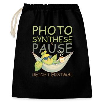 Pause, café, soleil, ça suffit ! - Sac cadeau 40 x 50 cm - noir - Devant