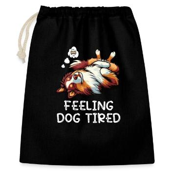 Feeling Dog Tired Australian Shepherd Aussiehalter - Gift Bag 40 x 50 cm - black - Front
